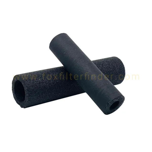 Sintered coconut shell carbon filter block